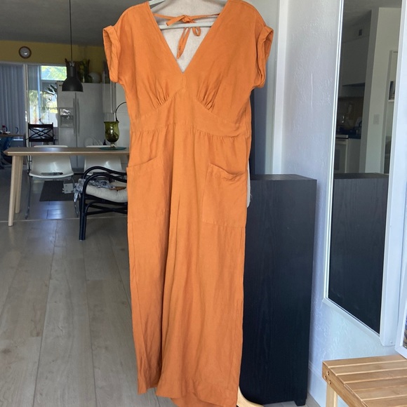Loft Linen blend Jumpsuit sizeS - Picture 5 of 15